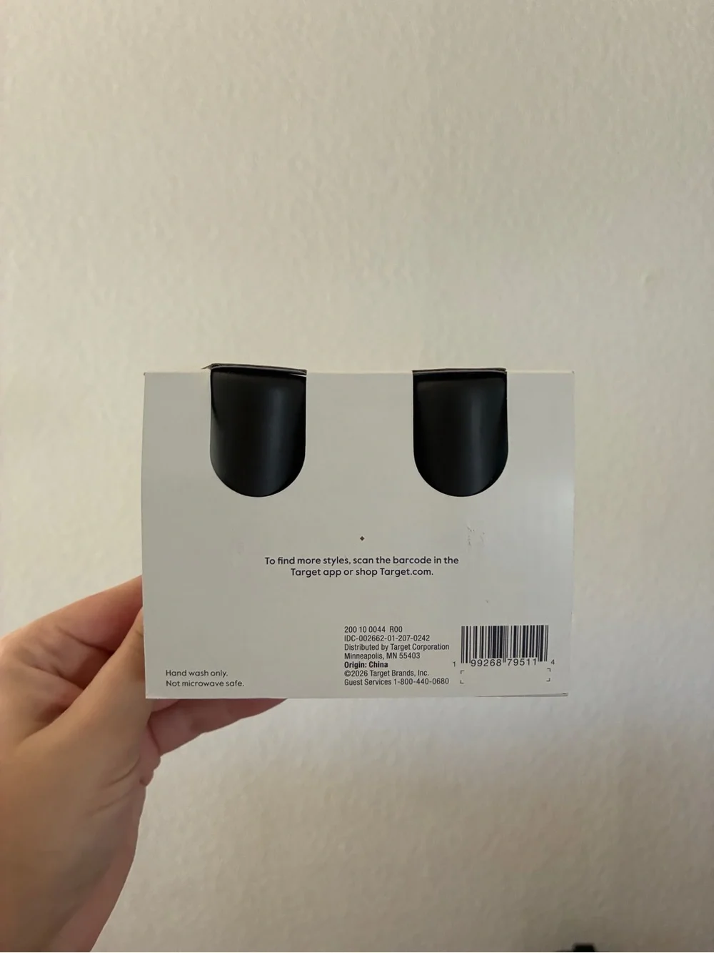 Threshold Stoneware Salt & Pepper Shaker Set Black New in Box